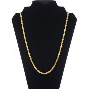 Luxury Gold-Plated 24" Iced Out Cuban Link Chain Necklace